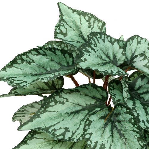Artículo Begonia artificial arbusto planta artificial verde 34cm