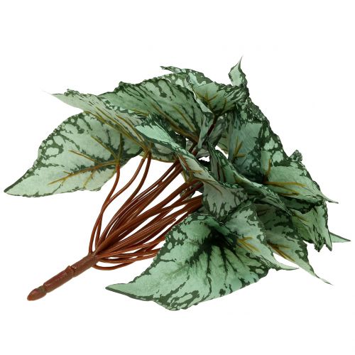 Floristik24 Begonia artificial arbusto planta artificial verde 34cm