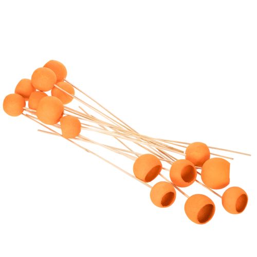 Mezcla Bell Cup en palito, color naranja, 15 unidades | Floristik24.es