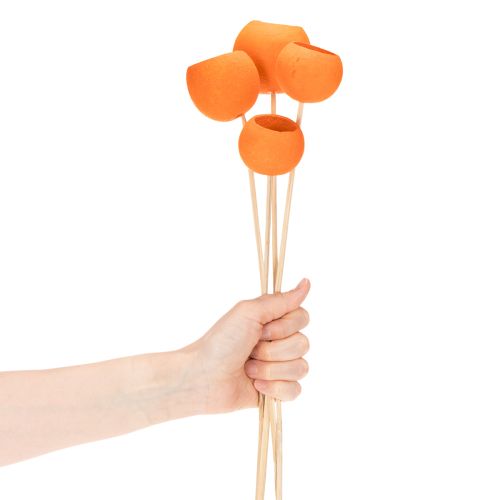 Mezcla Bell Cup en palito, color naranja, 15 unidades | Floristik24.es