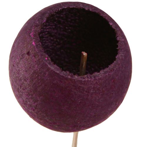 Artículo Campana Copa en palo decoración seca luto floristería vino tinto 15 piezas