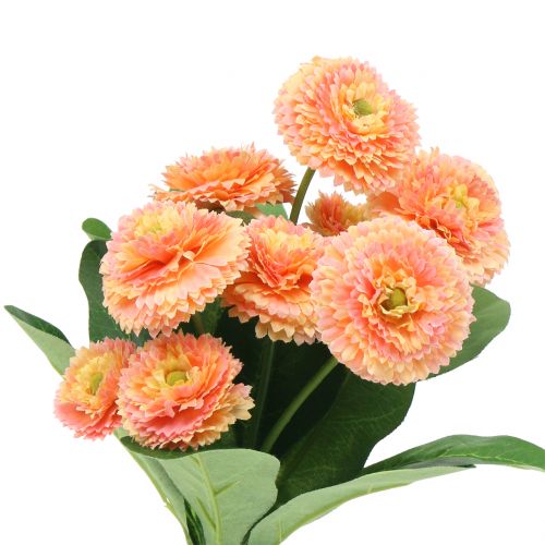 Floristik24 Margarita artificial color melocotón 24cm 2uds