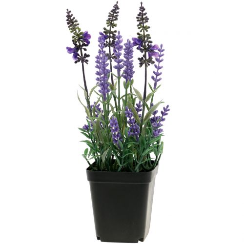 Lavanda artificial en maceta H25cm