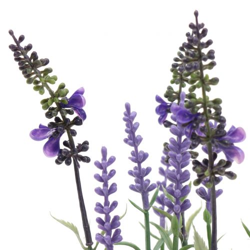 Floristik24 Lavanda artificial en maceta H25cm