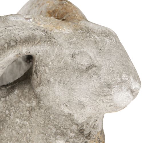 Artículo Maceta decorativa de hormigón con forma de conejo de Pascua, color gris antiguo, 27 cm de alto.
