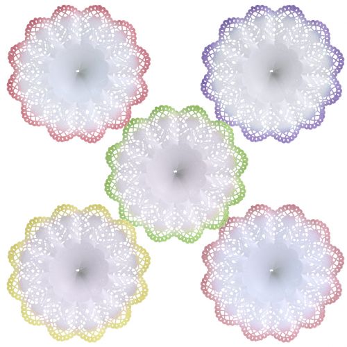 Floristik24 Puños biedermeier batik Ø20,5cm 25uds