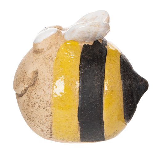 Artículo Figura de abeja de cerámica para detalles decorativos en alféizares o salas de estar, 7 cm, 3 piezas