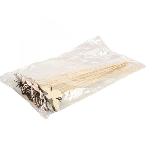Artículo Tapón de abeja tapón de flor de madera color natural 34cm 12pcs