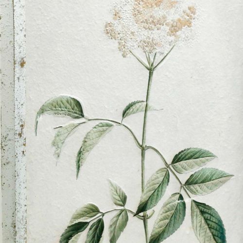 Artículo Cuadro con marco de madera shabby chic, decoración de pared de flores 40×50cm