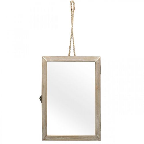 Floristik24 Marco decorativo con cavidad, herbario para colgar, decoración de madera DIY 29×20cm