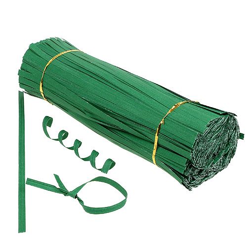 Floristik24 Tiras para encuadernación largas verdes 30cm 2 hilos 1000 piezas