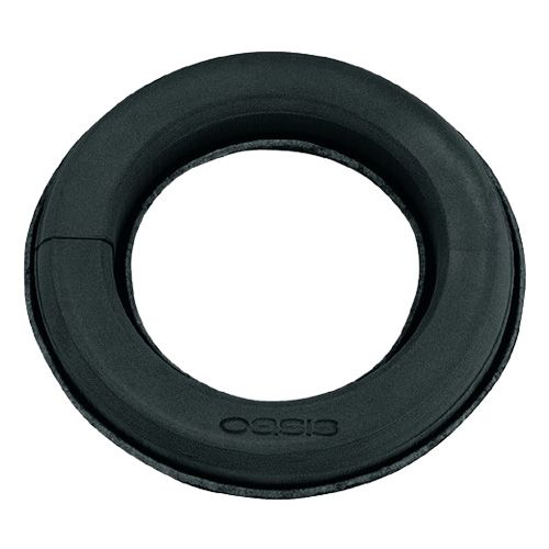 Floristik24 Anillo de espuma floral con base H5,5cm Ø32cm negro 2 piezas