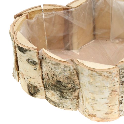 Floristik24 Jardinera abedul corazón 2pcs