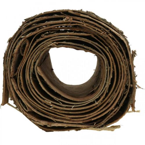 Floristik24 Rollo de corteza de abedul marrón, corteza gris para manualidades 15×300cm