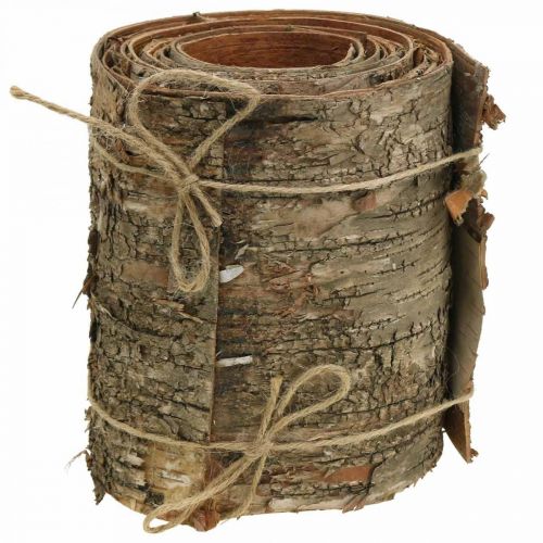 Floristik24 Rollo de corteza de abedul marrón, corteza gris para manualidades 15×300cm