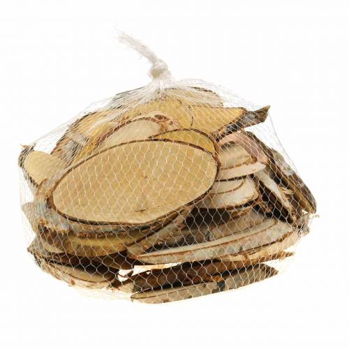 Floristik24 Discos de madera abedul ovalado natural 7.5 × 13cm 1kg