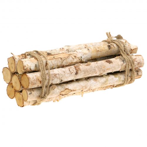 Floristik24 Ramas de abedul atadas naturaleza 30cm 8 piezas