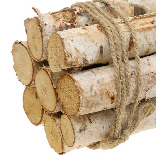 Floristik24 Ramas de abedul atadas naturaleza 30cm 8 piezas