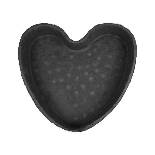 Floristik24 Oasis Black Biolit Plant Heart Macetero Corazón Negro 34cm