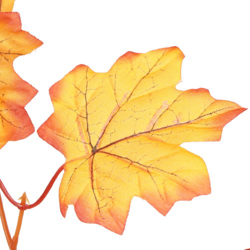 Artículo Guirnalda de hojas guirnalda de otoño amarillo anaranjado 168cm 2ud