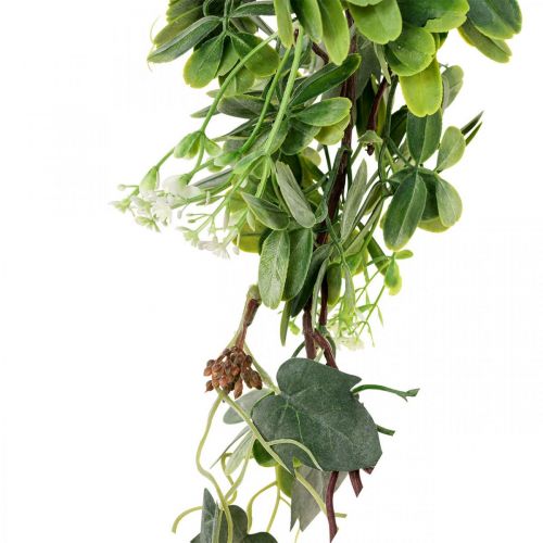 Artículo Guirnalda de hojas guirnalda decorativa planta artificial verde 180cm