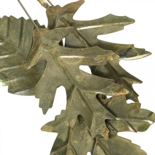 Artículo Anillo decorativo corona de metal decoración de pared hojas latón Ø52cm