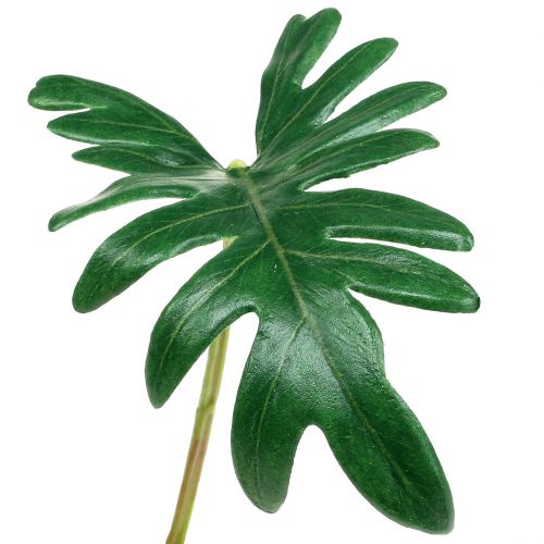 Artículo Hoja Filodendro 31cm Verde 12 uds