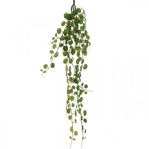 Floristik24 Colgador de hojas artificiales de planta verde colgante 5 hebras 58cm
