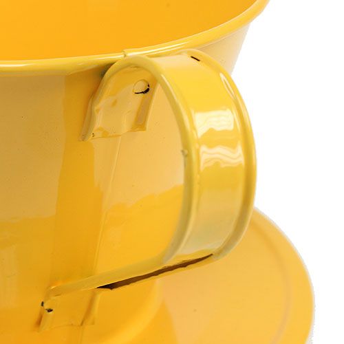 Floristik24 Taza deco amarilla Ø16cm H11cm