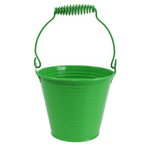 Floristik24 Cubo decorativo verde Ø11cm H9.5cm