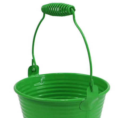 Floristik24 Cubo decorativo verde Ø11cm H9.5cm