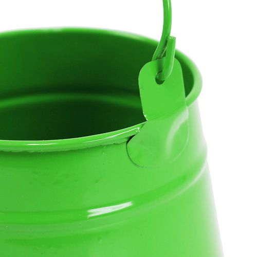Floristik24 Cubo de hojalata para plantar verde Ø9cm H9.5cm