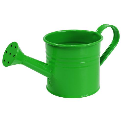 Floristik24 Regaderas de hojalata tipo verde. Ø7.5cm H6.5cm 8pcs