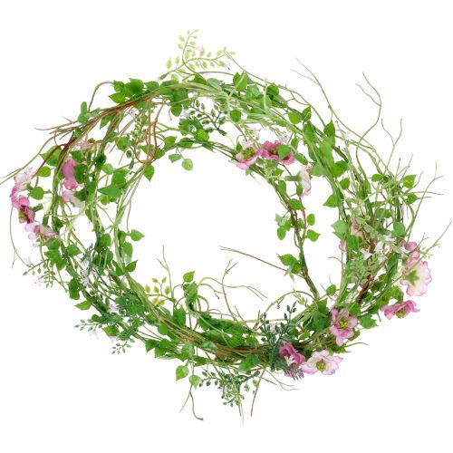 Floristik24 Guirnalda de flores rosa 180cm