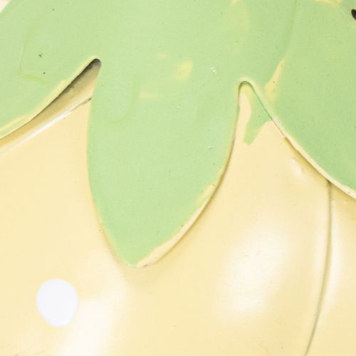 Artículo Flor colgante de metal para decoración romántica de interior y exterior, 6 cm, 6 piezas