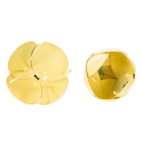 Artículo Flor colgante de metal para decoración romántica de interior y exterior, 6 cm, 6 piezas