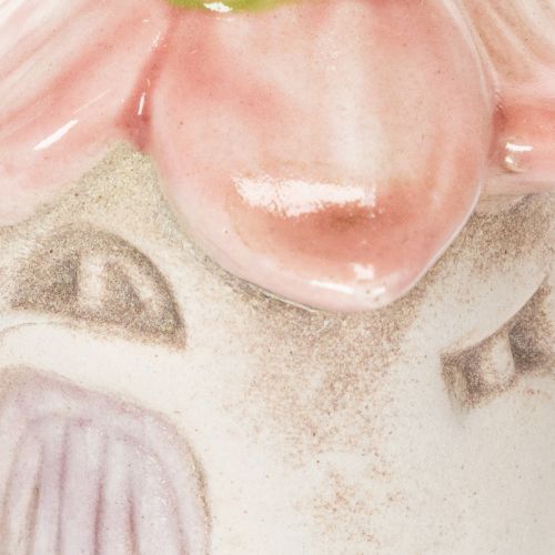 Artículo Decoración colgante de flores de cerámica para casa de hadas como decoración para colgar 6 cm 6 piezas