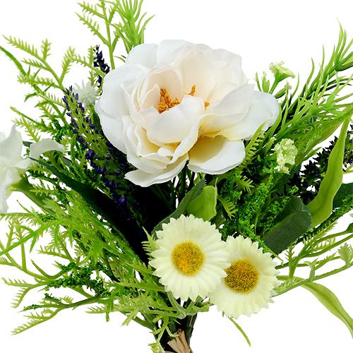 Floristik24 Ramo con Bellis Blanco 20cm