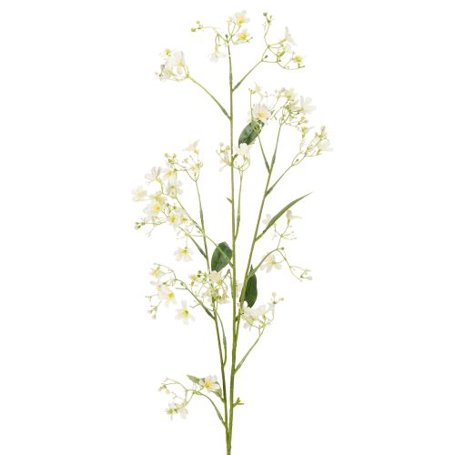 Rama decorativa de flor de manzano como flor artificial para dar un toque luminoso a la sala de estar, color crema, 108 cm, 2 piezas
