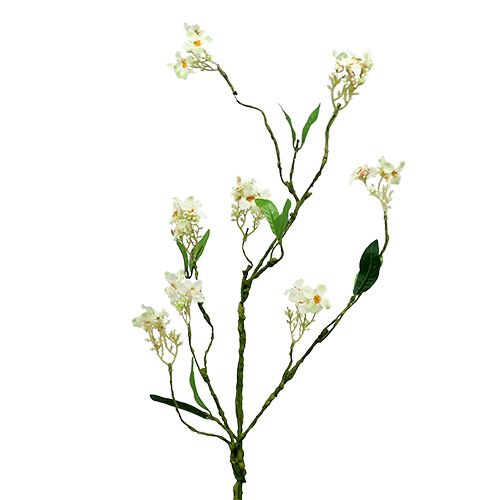 Artículo Rama de flor blanca L 65cm 1 pieza ¡Planta artificial como real!