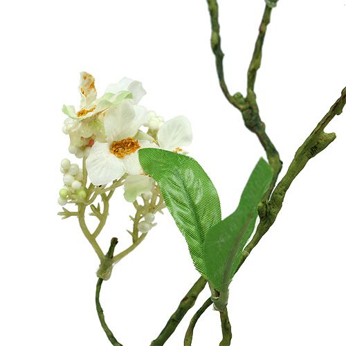 Artículo Rama de flores blanca L 65cm 1 pieza ¡Planta artificial como real!