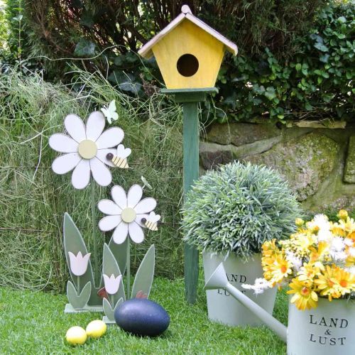 Flor para poner, decoración primaveral con mariposas H36.5cm