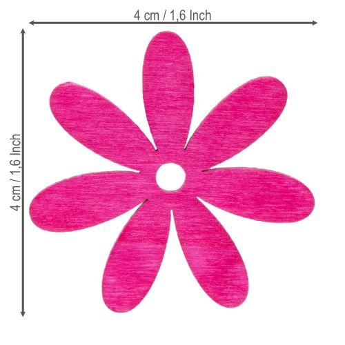 Artículo Flores decorativas como decoración dispersa para acentos estacionales creativos, 4 cm, 72 piezas