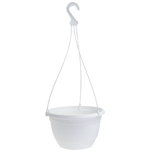 Floristik24 Cesta colgante Ø30cm blanco