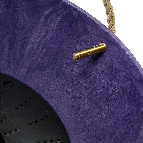 Floristik24 Cesta de flores &quot;Fiona&quot; Ø25cm H12cm violeta