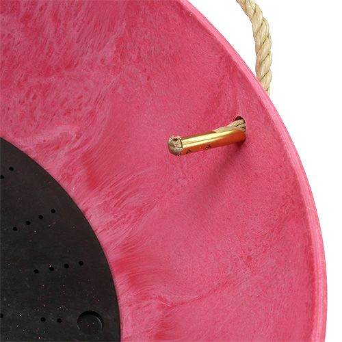 Floristik24 Cesta de flores "Fiona" Ø25cm H12cm rosa