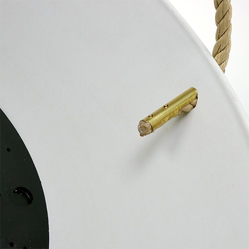 Floristik24 Cesta colgante "Fiona" Ø25cm H12cm Blanco