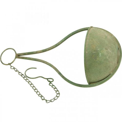 Artículo Cesta de flores, cesta colgante, jardín de decoración de metal Ø16cm H38cm