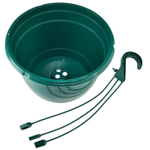 Artículo Cesta colgante maceta verde maceta colgante Ø25cm H50cm