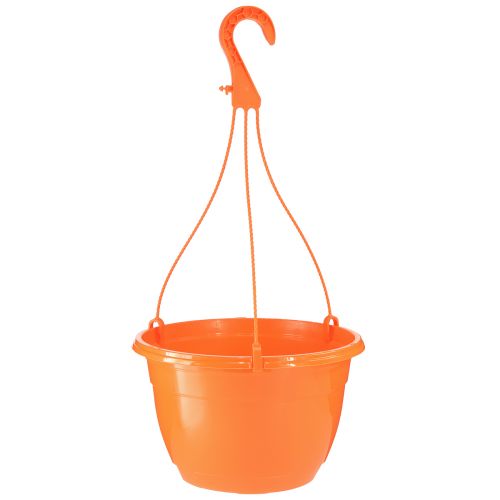 Floristik24 Cesta colgante macetero colgante naranja macetero Ø25cm H50cm